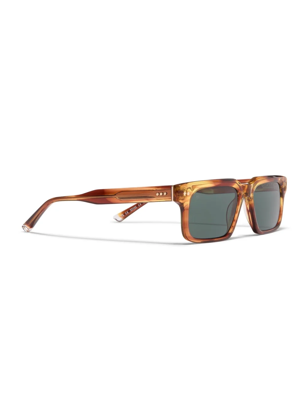 Taylor Morris Angel Sunglasses in Yellow Wood / Green, view 3