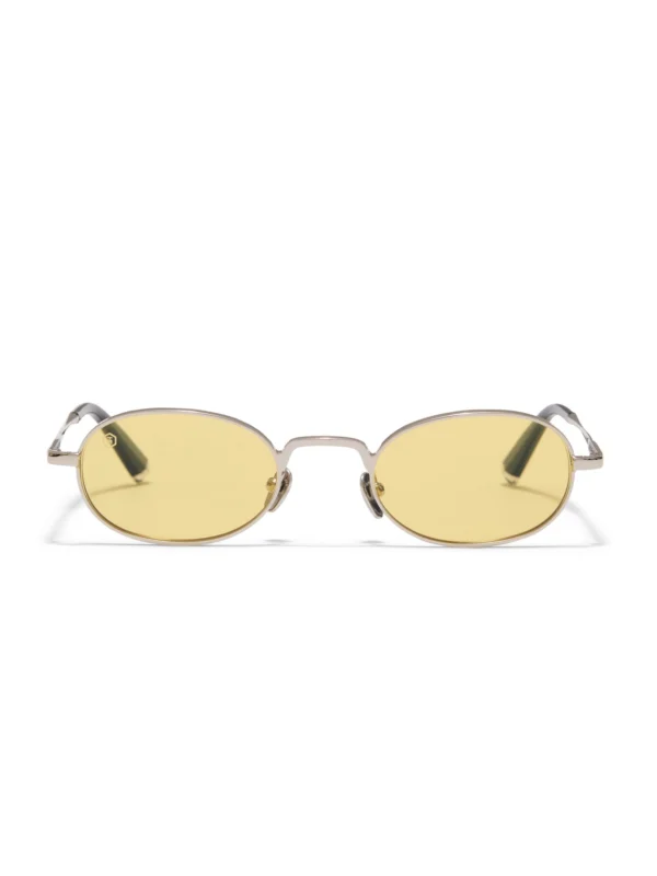 Taylor Morris Astoria Sunglasses in Silver / Yellow