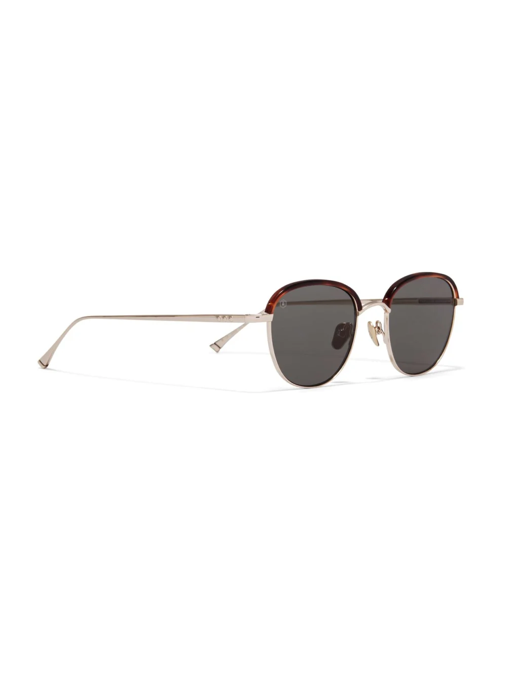 Taylor Morris Beaufort Sunglasses in Brown Tort / Green, view 3