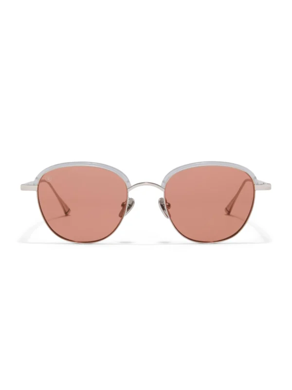 Taylor Morris Beaufort Sunglasses in Lunar Crystal / Brown