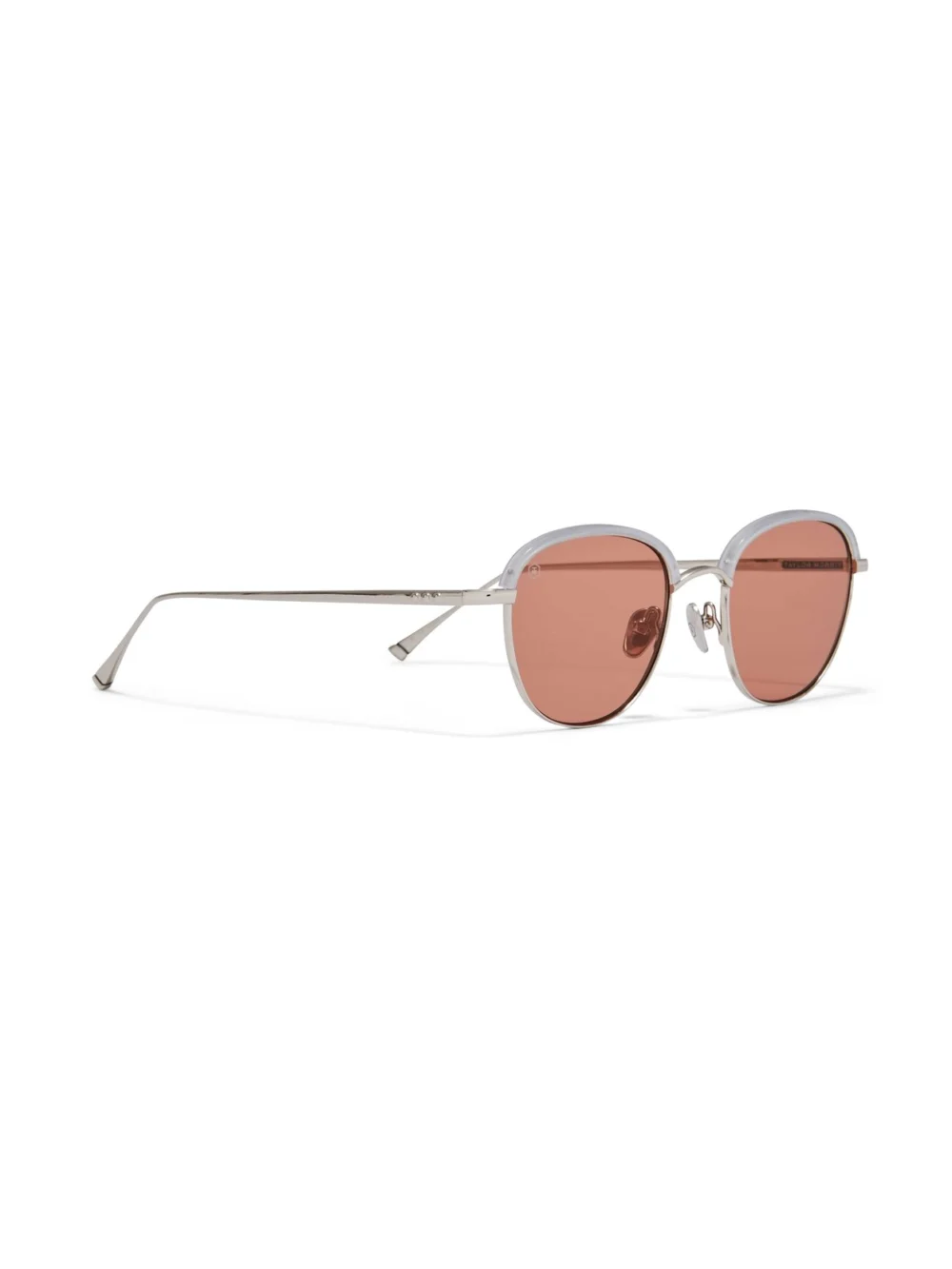 Taylor Morris Beaufort Sunglasses in Lunar Crystal / Brown, view 4