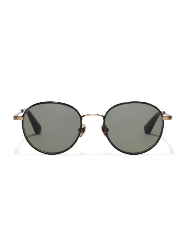 Taylor Morris Bonchurch Sunglasses in Black / Green
