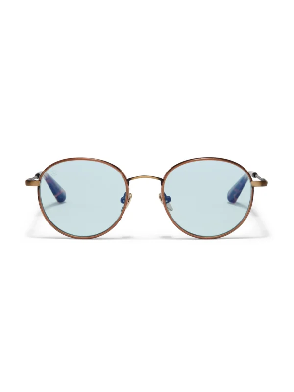 Taylor Morris Bonchurch Sunglasses in Light Brown / Turquoise Tint