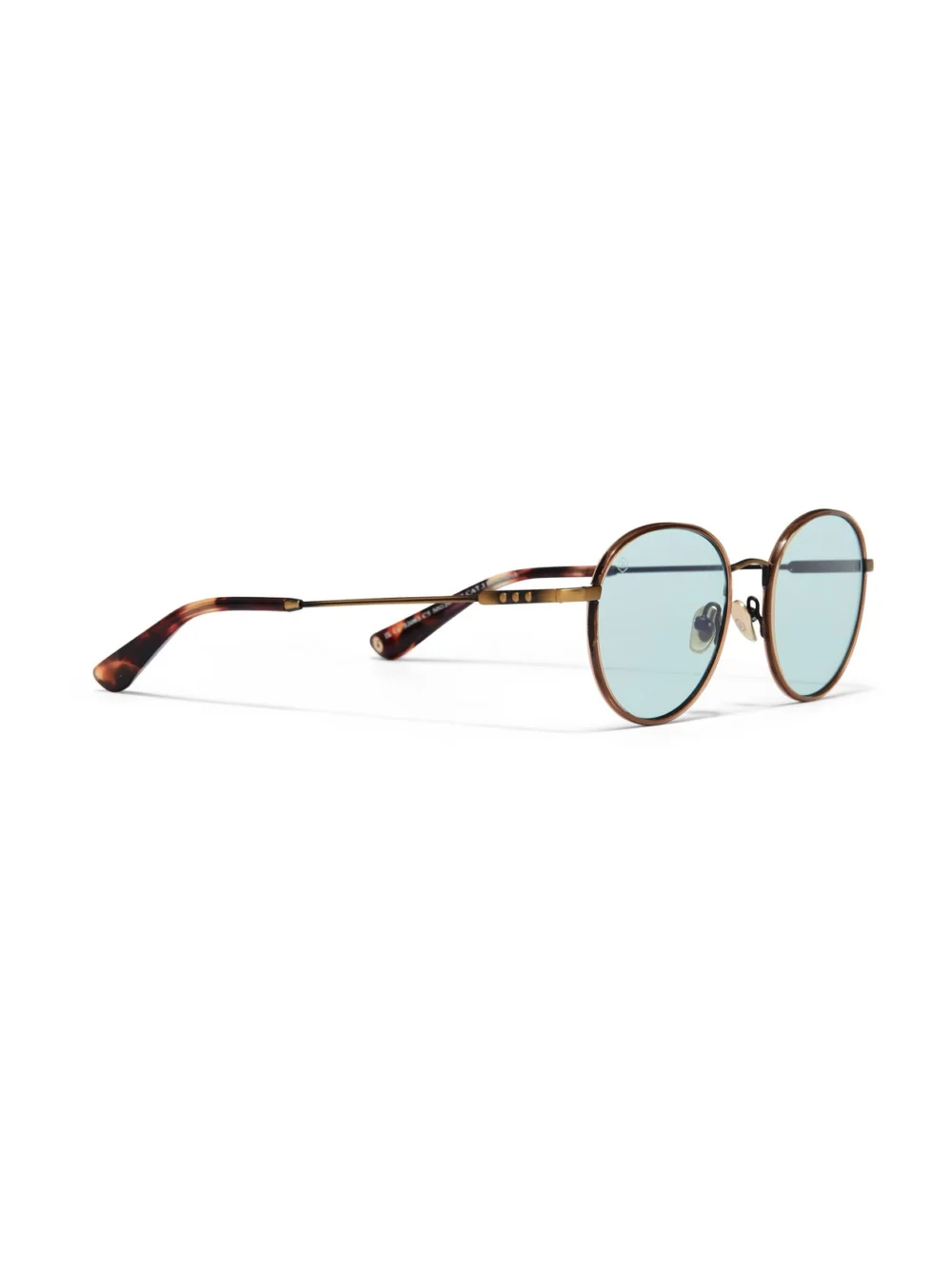 Taylor Morris Bonchurch Sunglasses in Light Brown / Turquoise Tint, view 3