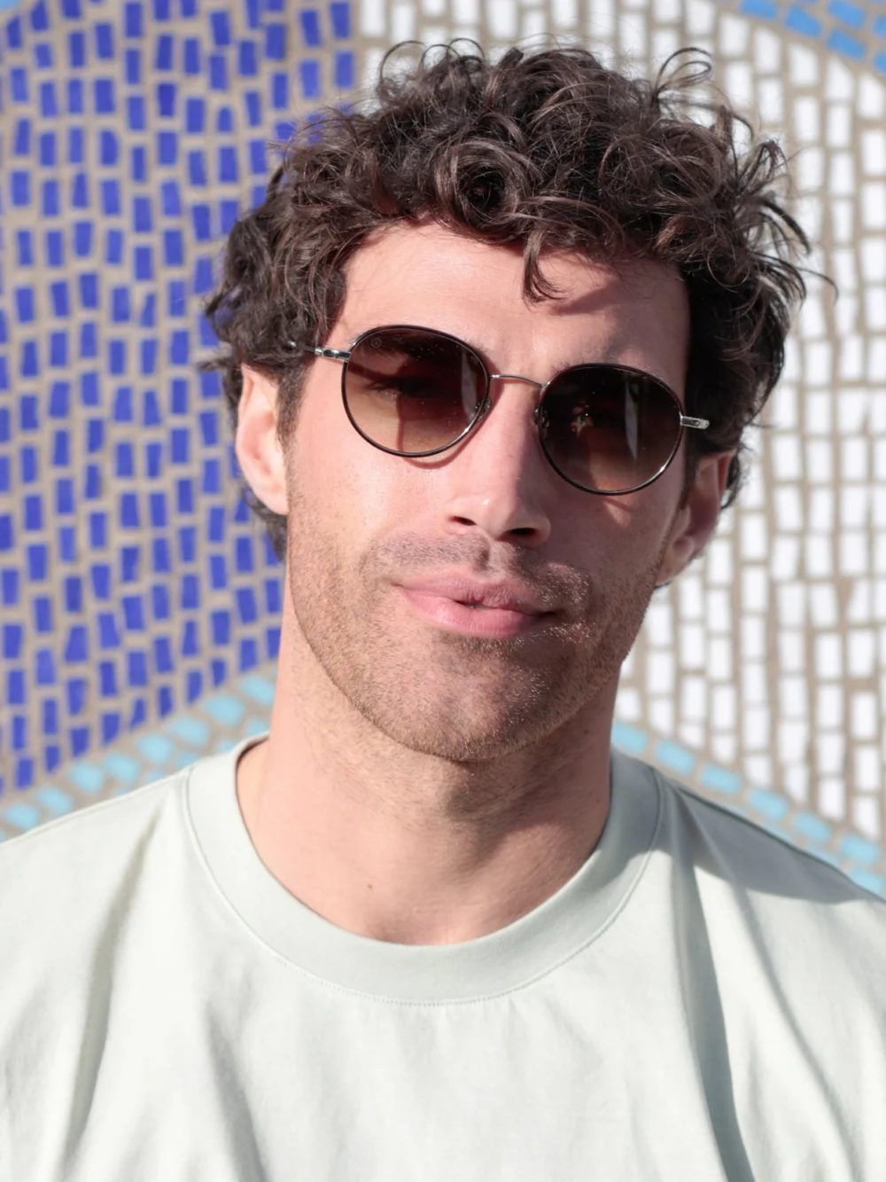 Taylor Morris Bonchurch Sunglasses in Tawny / Green Gradient, view 4