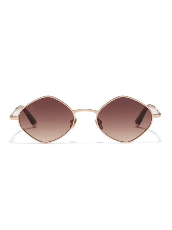 Taylor Morris Camden Sunglasses in Brown / Gold