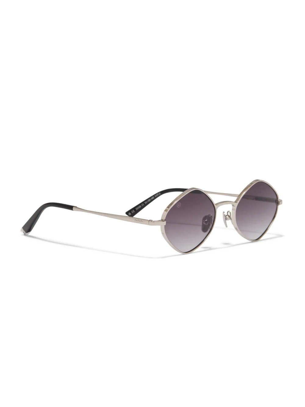 Taylor Morris Camden Sunglasses in Silver / Grey, view 2