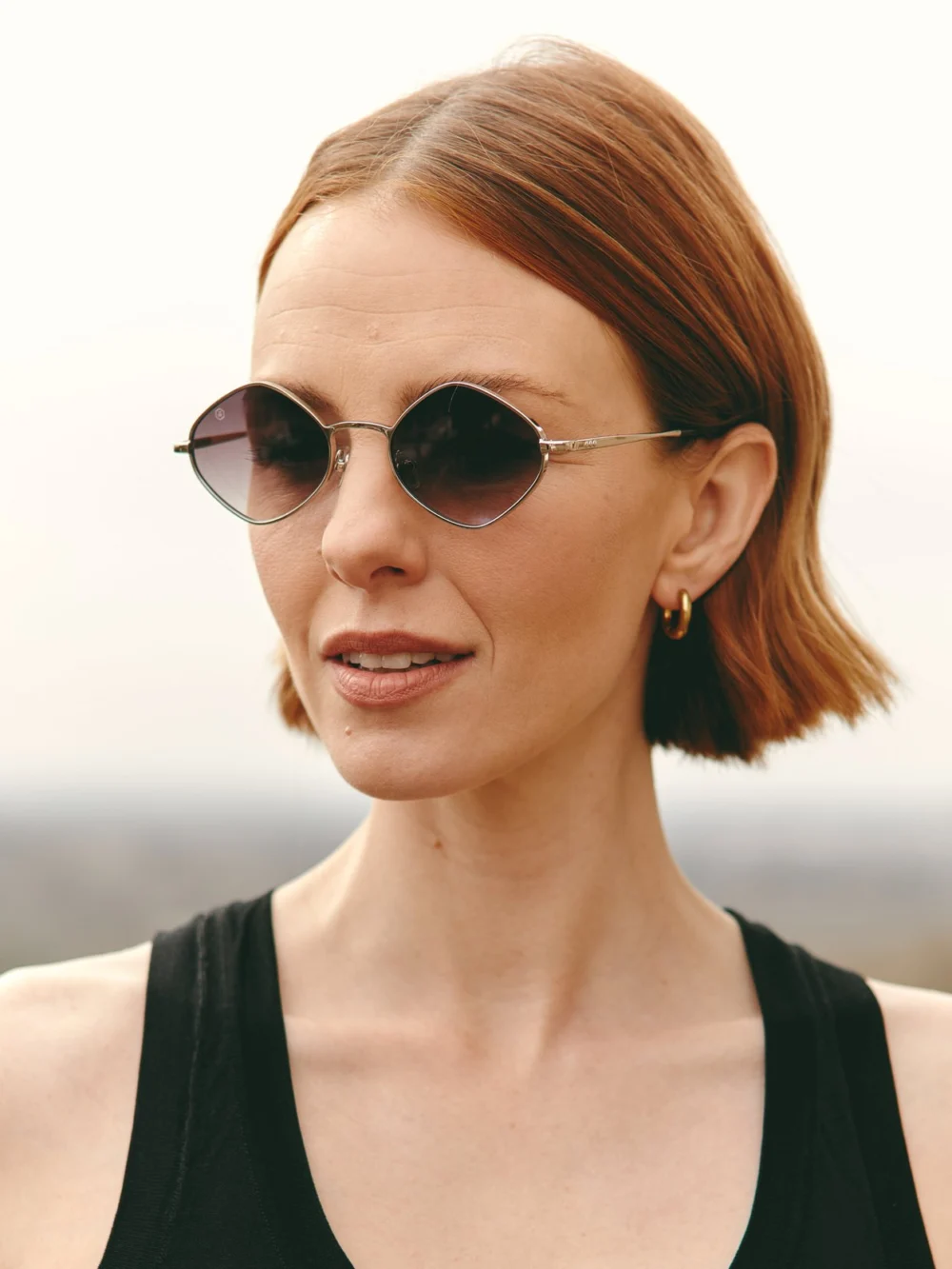 Taylor Morris Camden Sunglasses in Silver / Grey, view 3