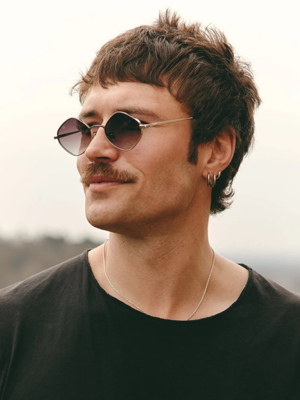 Taylor Morris Camden Sunglasses in Silver / Grey, view 4