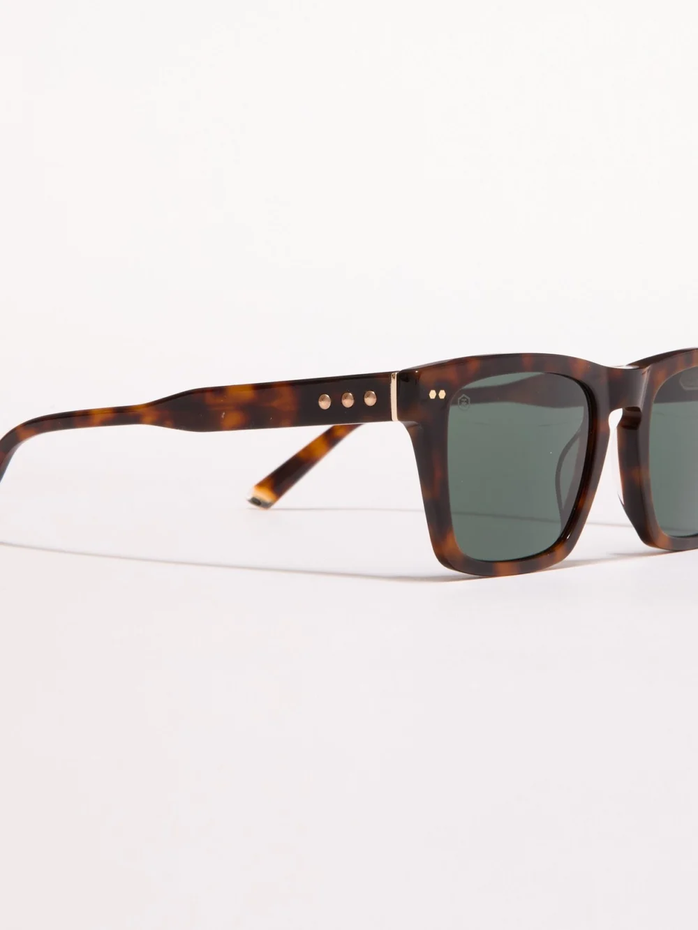 Taylor Morris Dalston Sunglasses in Dark Tort/ Green, view 3