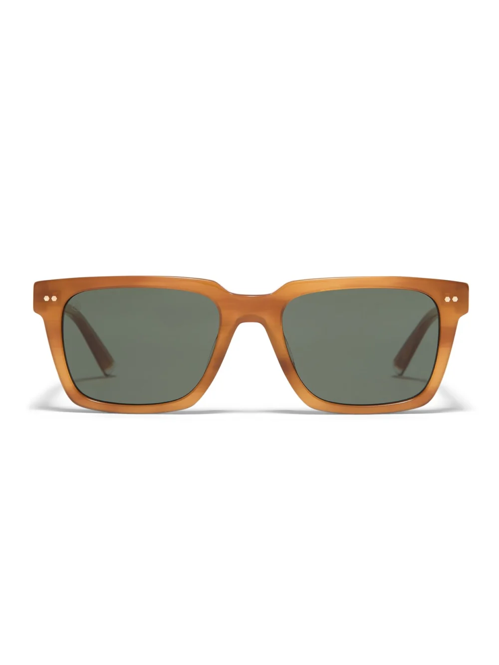 Taylor Morris Dalston Sunglasses in Yellow Wood / Green