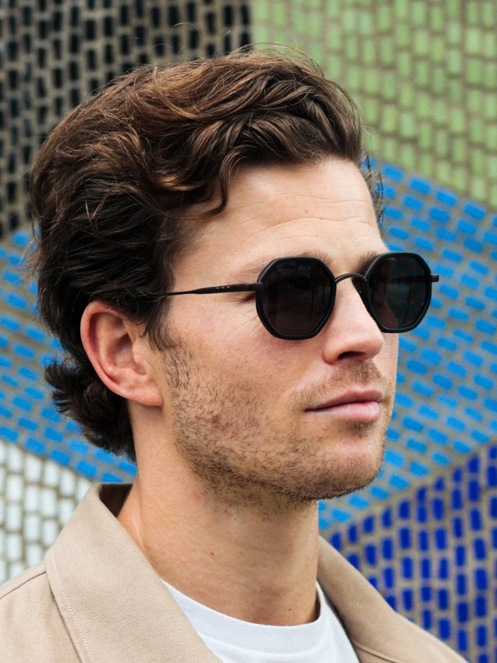 Taylor Morris Devonshire Sunglasses in Black / Gunmetal, view 6