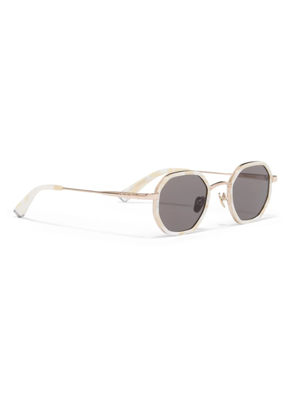 Taylor Morris Devonshire Sunglasses in Ivory / Gold, view 4