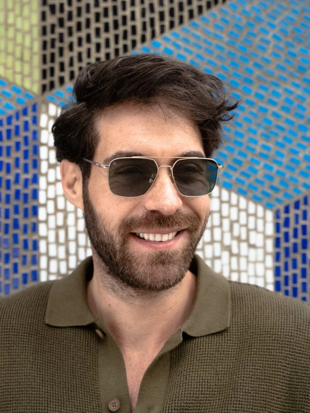 Taylor Morris Draycott Sunglasses in Silver / Grey Polarised, view 3