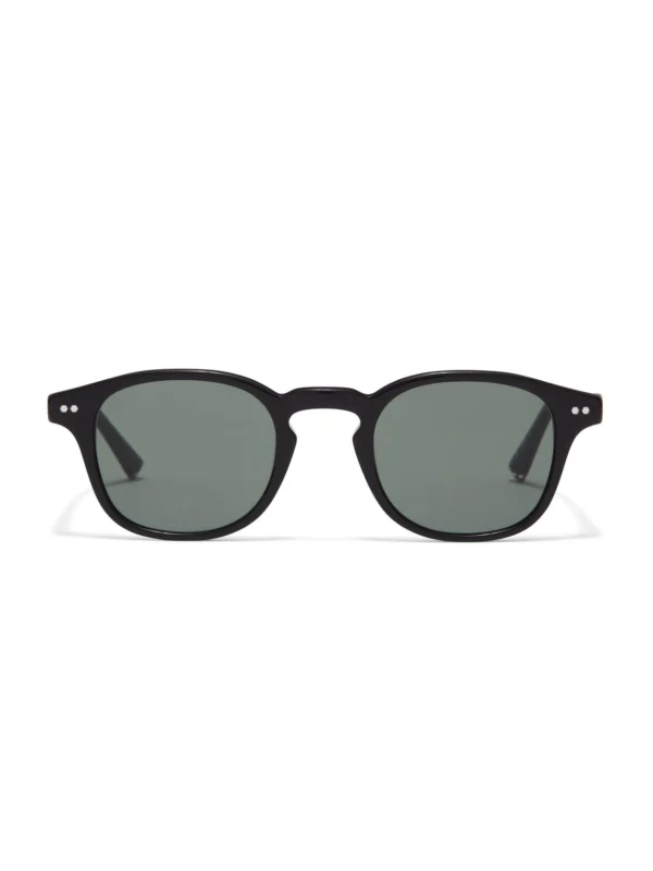 Taylor Morris Eagle Sunglasses in Black / Green