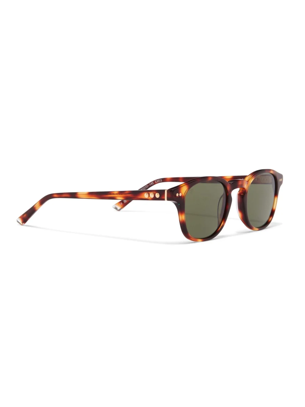 Taylor Morris Eagle Sunglasses in Brown Tort / Green, view 3