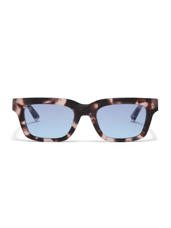 Taylor Morris Earl Sunglasses in Rose Havana / Blue