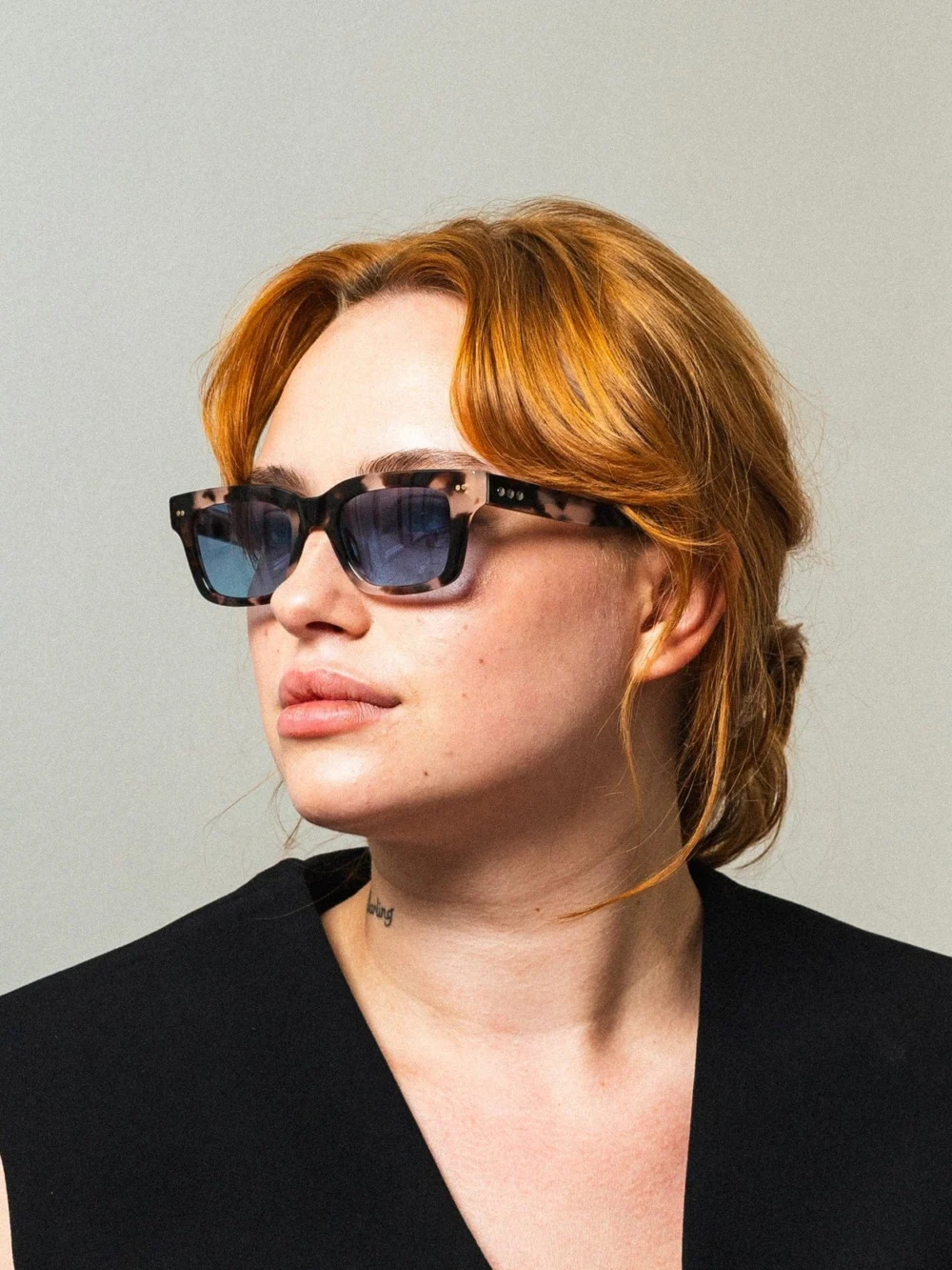 Taylor Morris Earl Sunglasses in Rose Havana / Blue, view 5