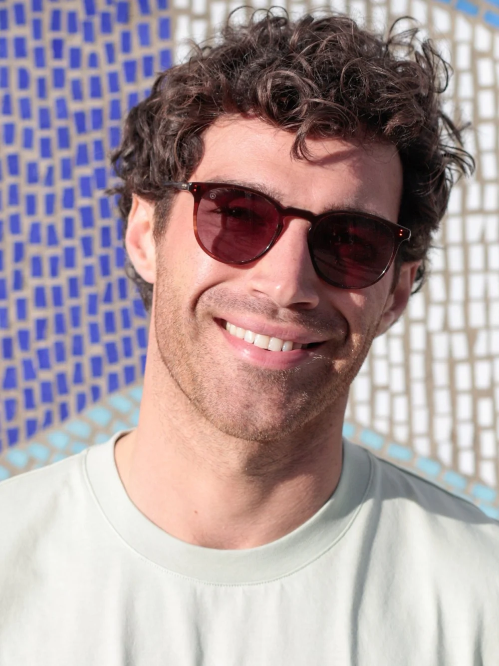 Taylor Morris George Arthur II Sunglasses in Brown Havana / Polarised green, view 4