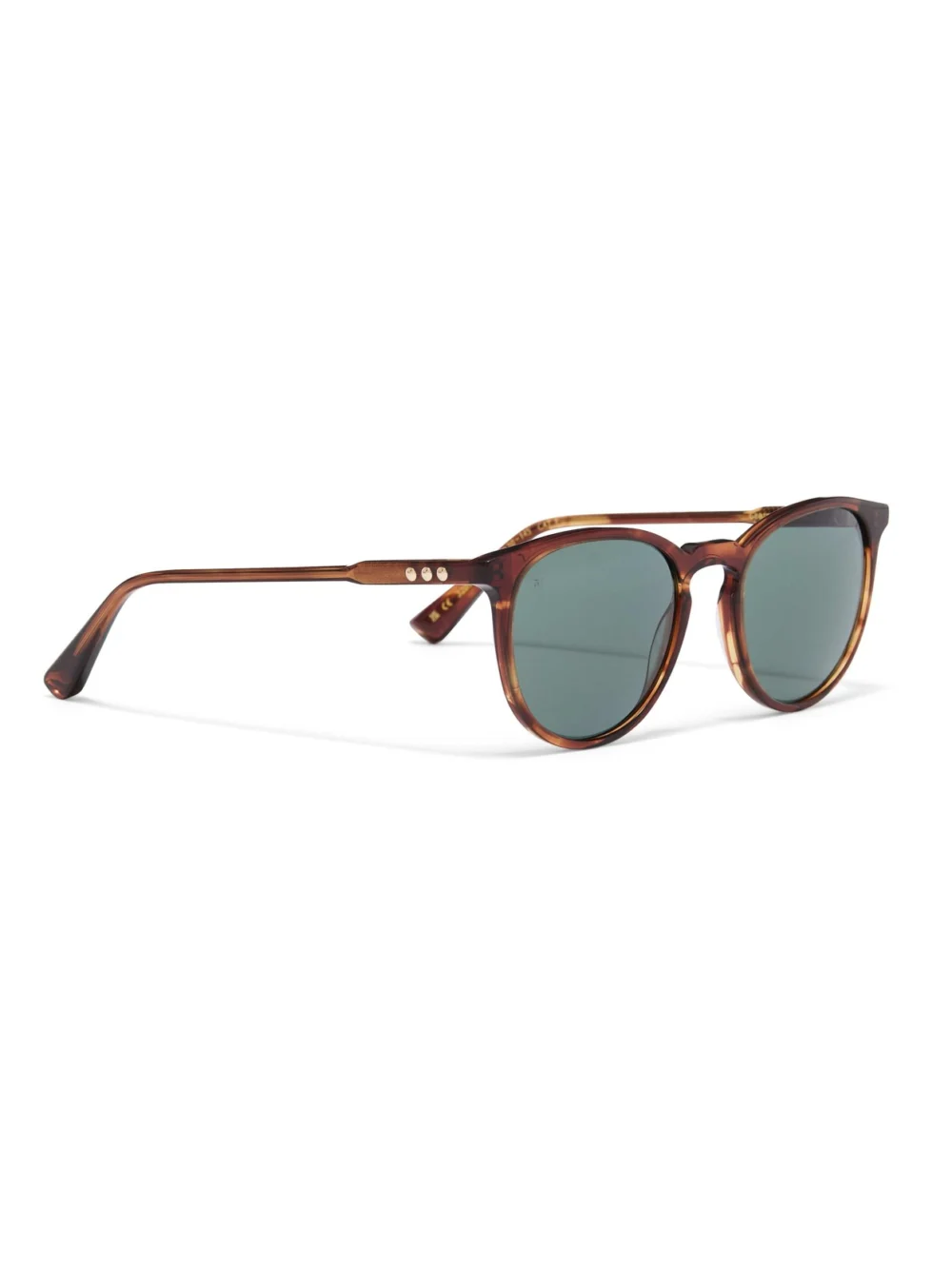 Taylor Morris George Arthur II Sunglasses in Brown / Polarised Green, view 3