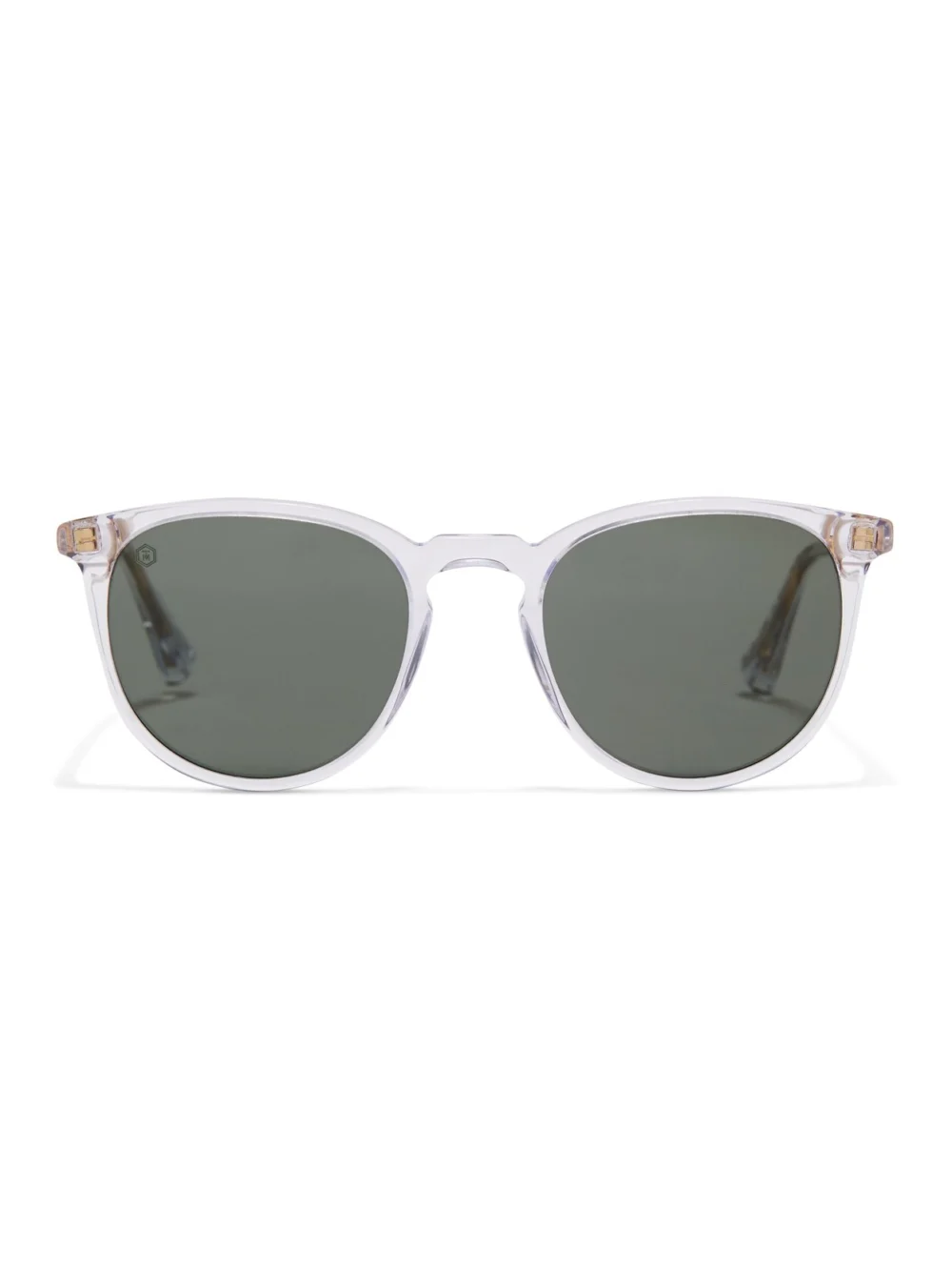Taylor Morris George Arthur II Sunglasses in Crystal / Polarised Green