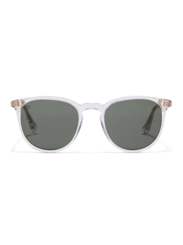 Taylor Morris George Arthur II Sunglasses in Crystal / Polarised Green