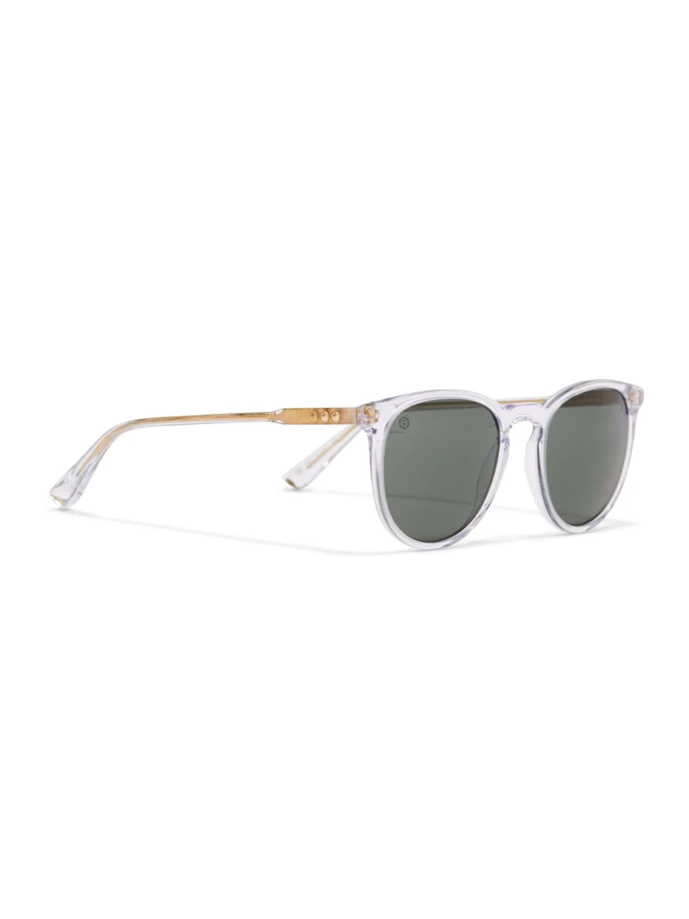 Taylor Morris George Arthur II Sunglasses in Crystal / Polarised Green, view 3