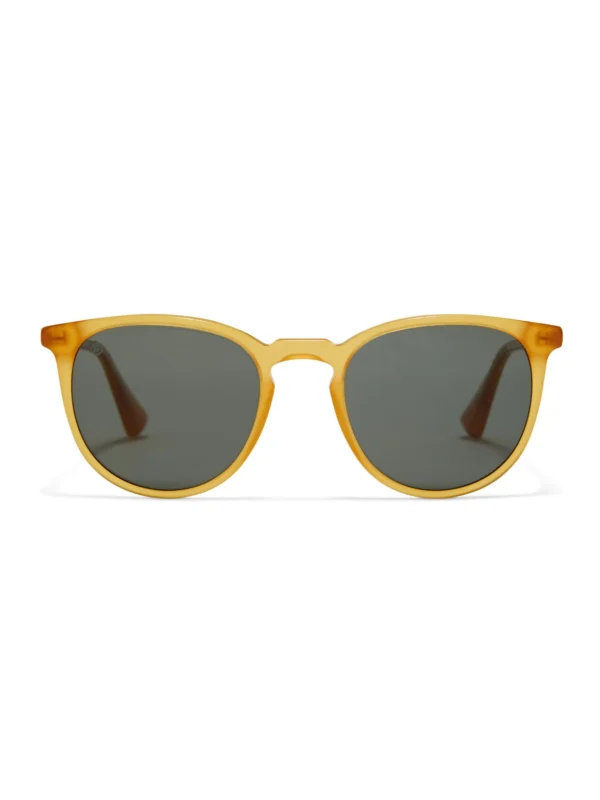 Taylor Morris George Arthur II Sunglasses in Honey / Polarised Green