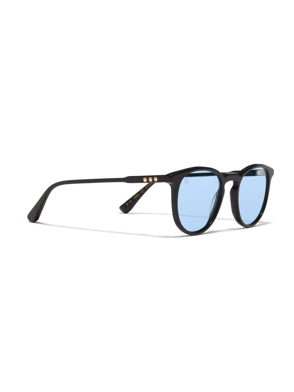 Taylor Morris George Arthur Sunglasses in Black / Blue, view 3