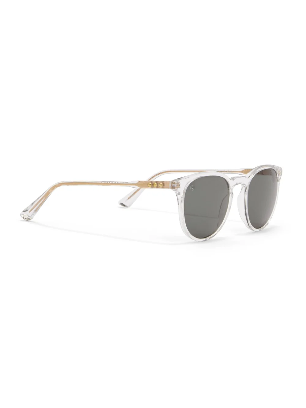 Taylor Morris George Arthur Sunglasses in Crystal / Green, view 3