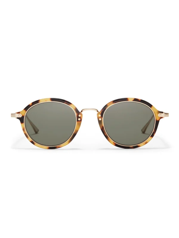 Taylor Morris Golborne Sunglasses in Green Tortoise / Green