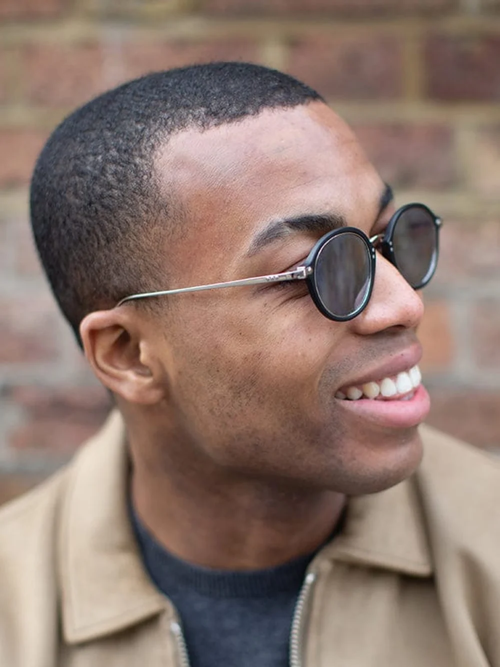 Taylor Morris Golborne Sunglasses in Matte Black / Silver Mirror, view 2
