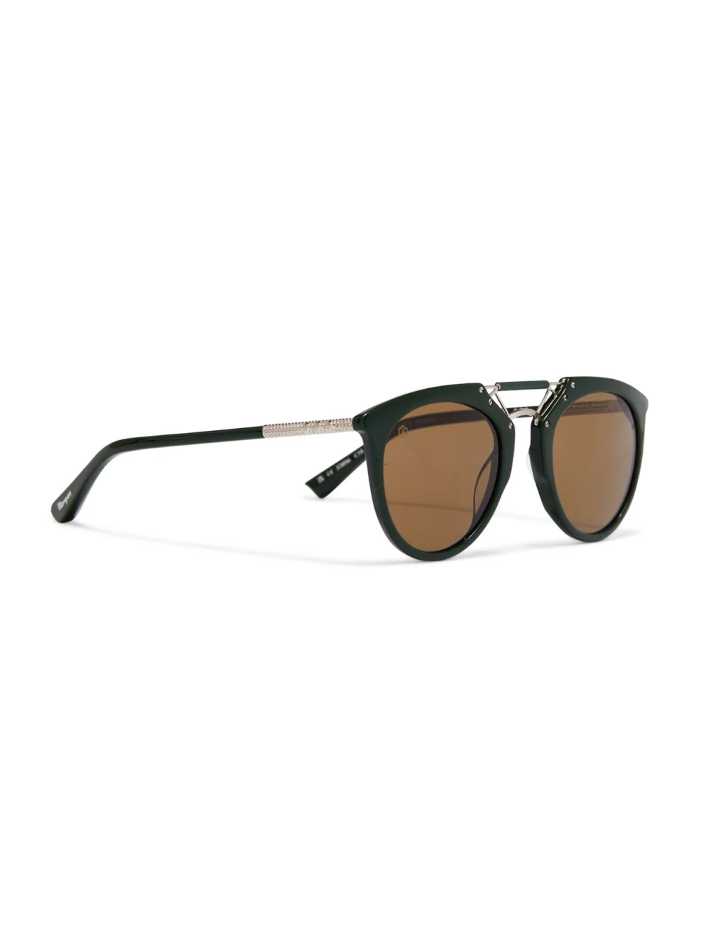 Taylor Morris H. F.S. Sunglasses in British Racing Green / Brown, view 3