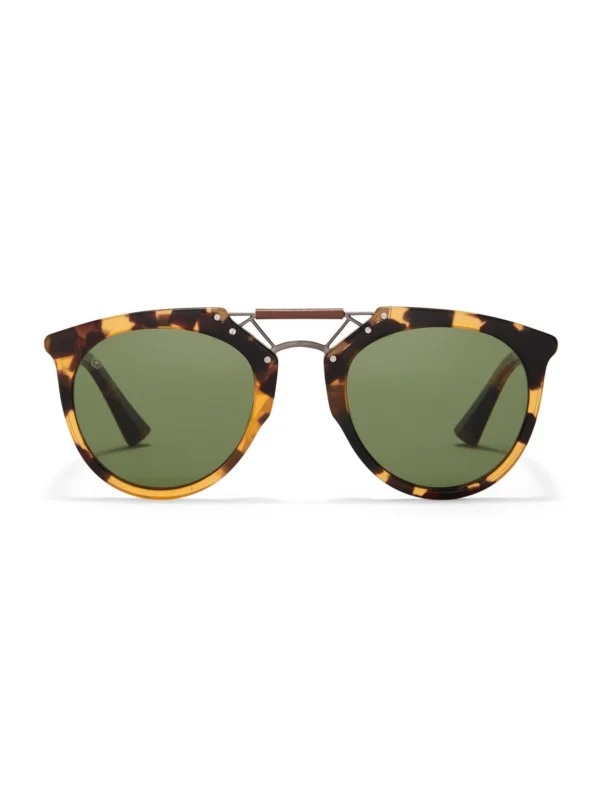 Taylor Morris H. F.S. Sunglasses in Havana / Polarised Green