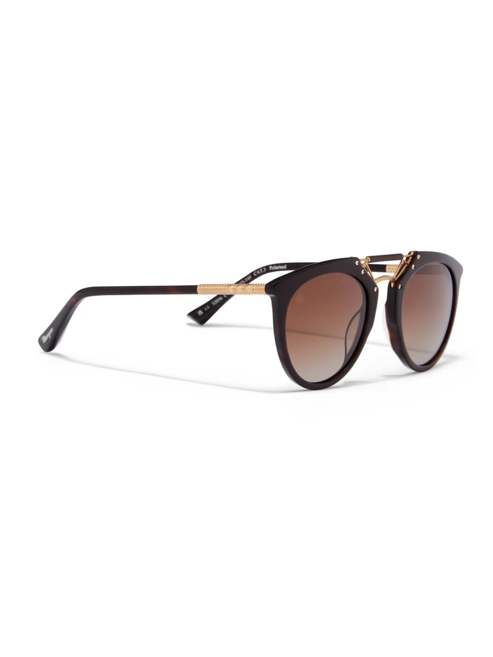 Taylor Morris H. F.S. Sunglasses in Reinvented Black / Polarised Brown, view 2