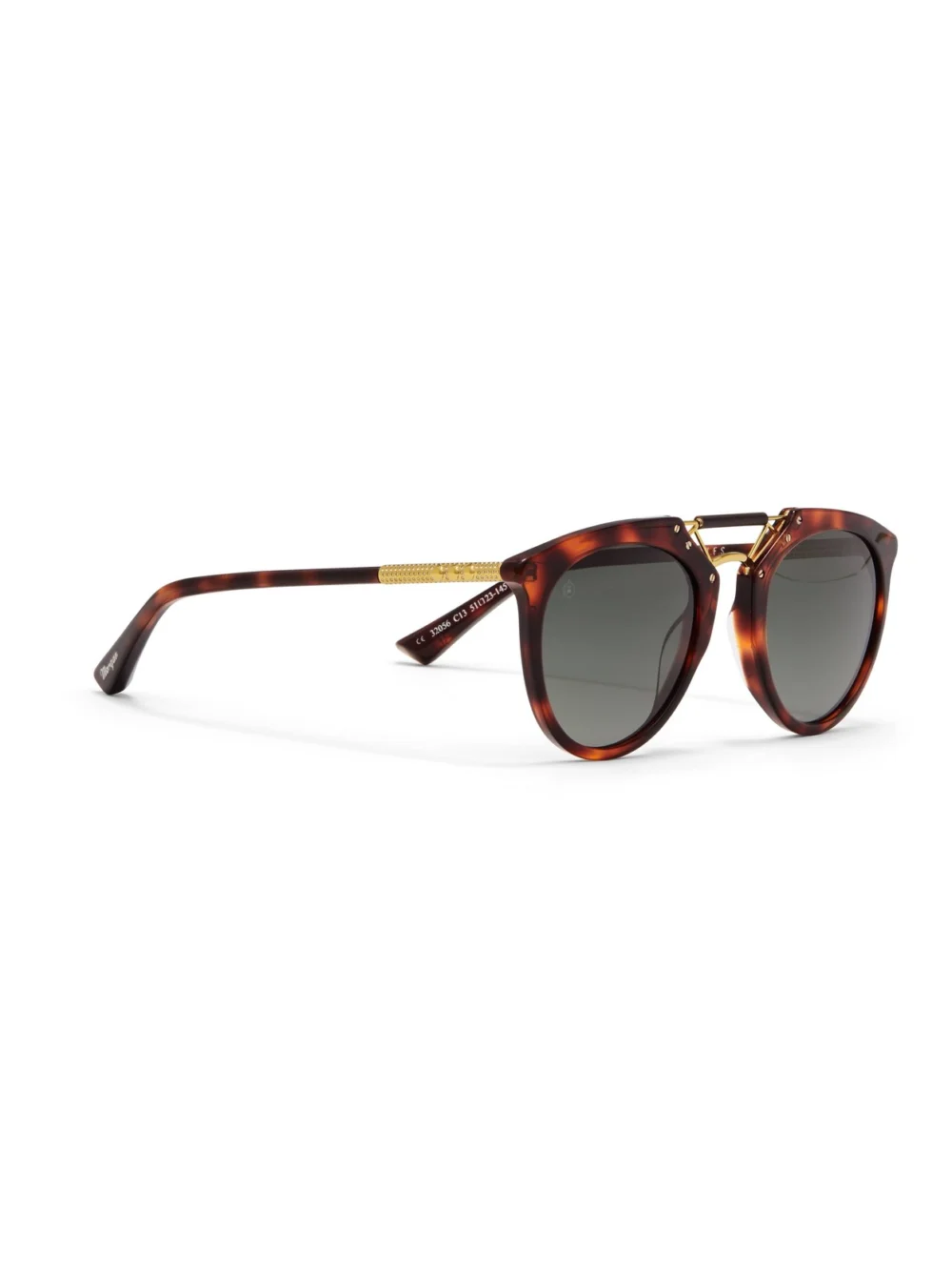 Taylor Morris H. F.S. Sunglasses in Tawny / Polarised Green Gradient, view 3