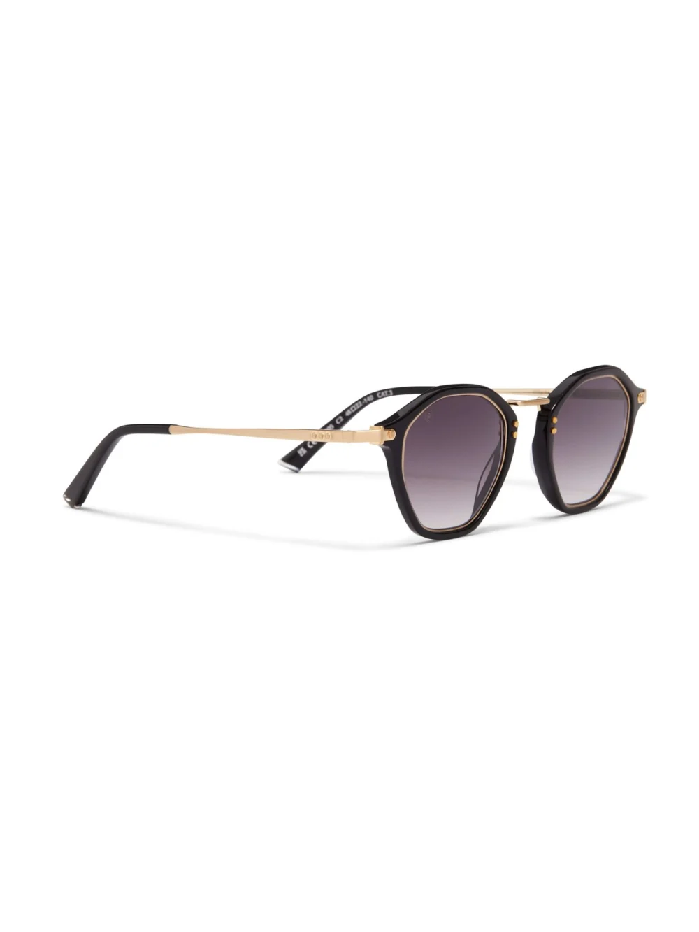 Taylor Morris Hillgate Sunglasses in Black / Grey Gradient, view 3
