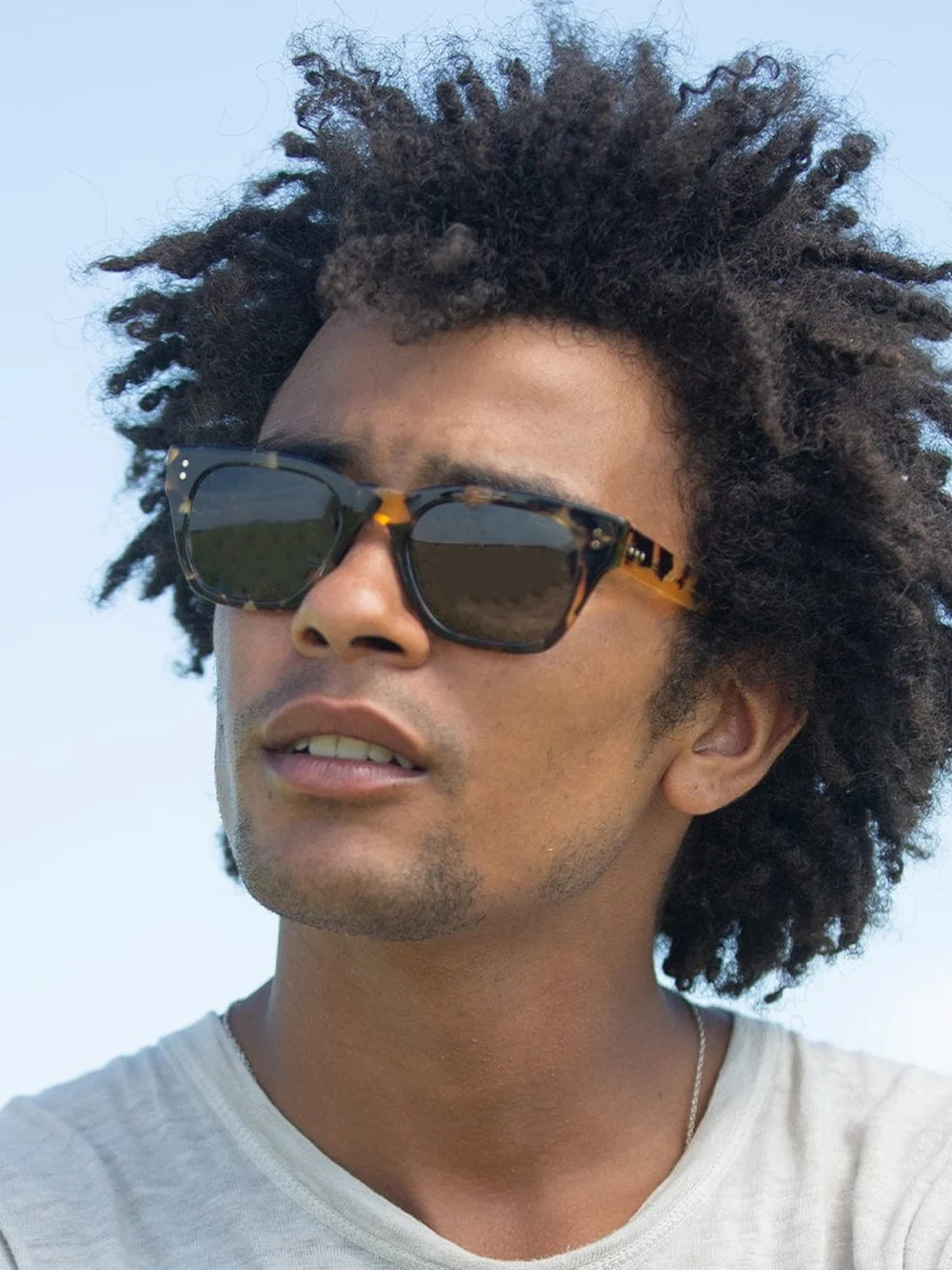 Taylor Morris James Sunglasses in Green Tortoise / Green, view 4