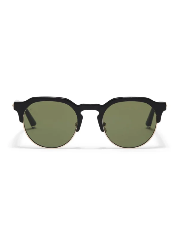 Taylor Morris Knight Sunglasses in Black / Green