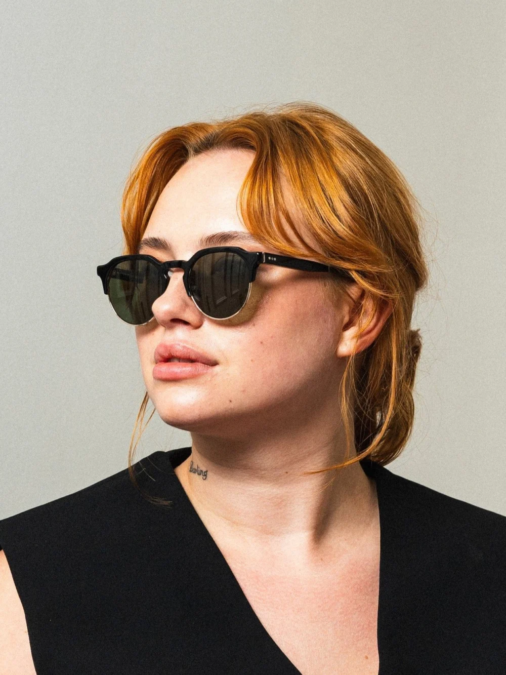 Taylor Morris Knight Sunglasses in Black / Green, view 6
