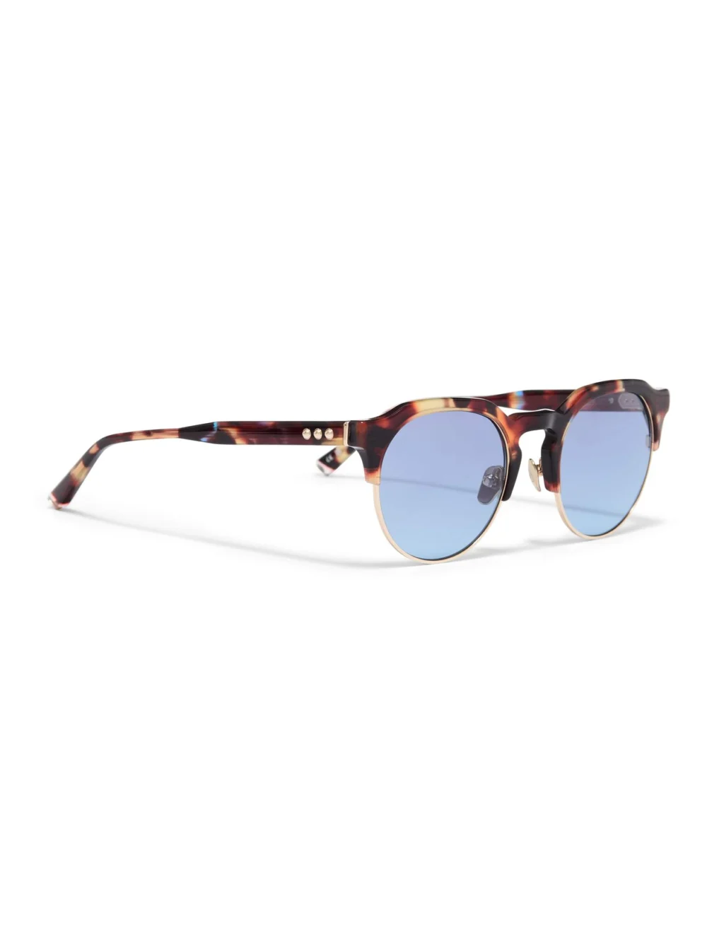 Taylor Morris Knight Sunglasses in Tawny with Blue Injection / Blue, view 3
