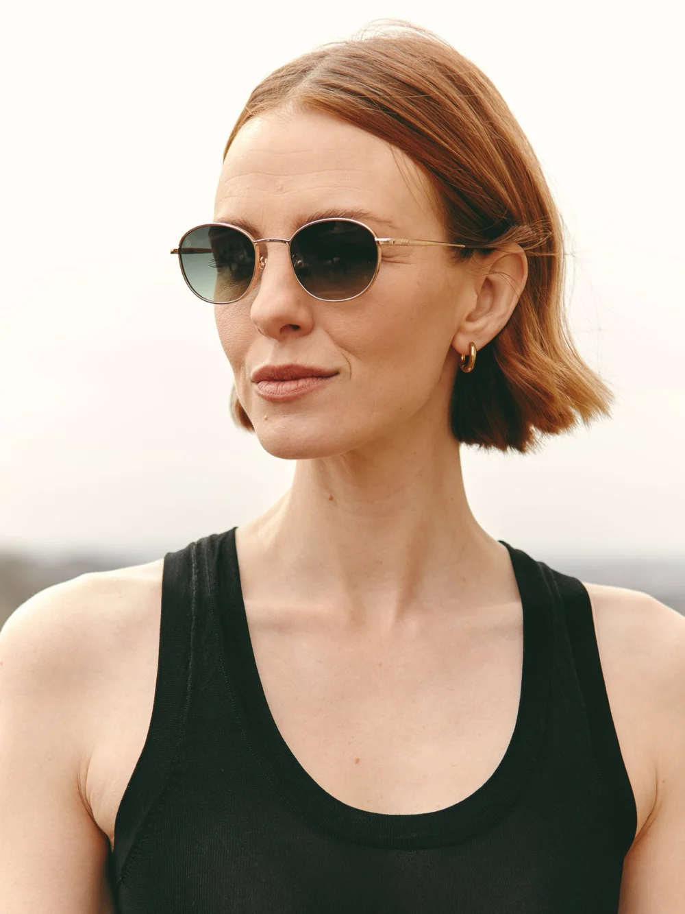 Taylor Morris Monarch Sunglasses in Brown Tort / Green, view 2