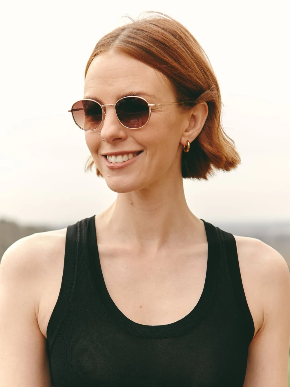 Taylor Morris Monarch Sunglasses in Gold / Brown, view 5