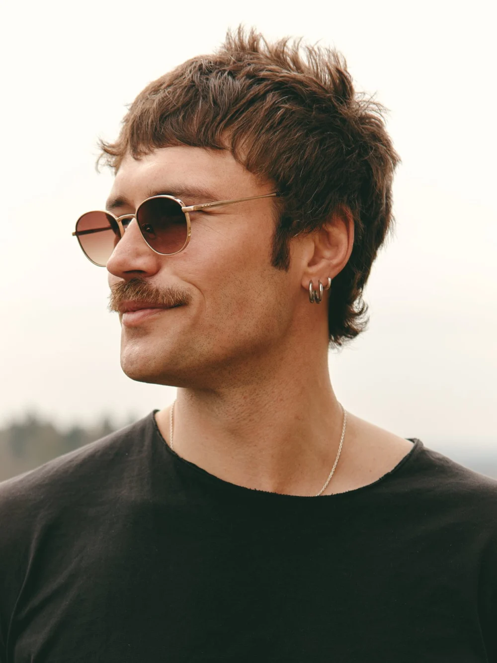 Taylor Morris Monarch Sunglasses in Gold / Brown, view 6