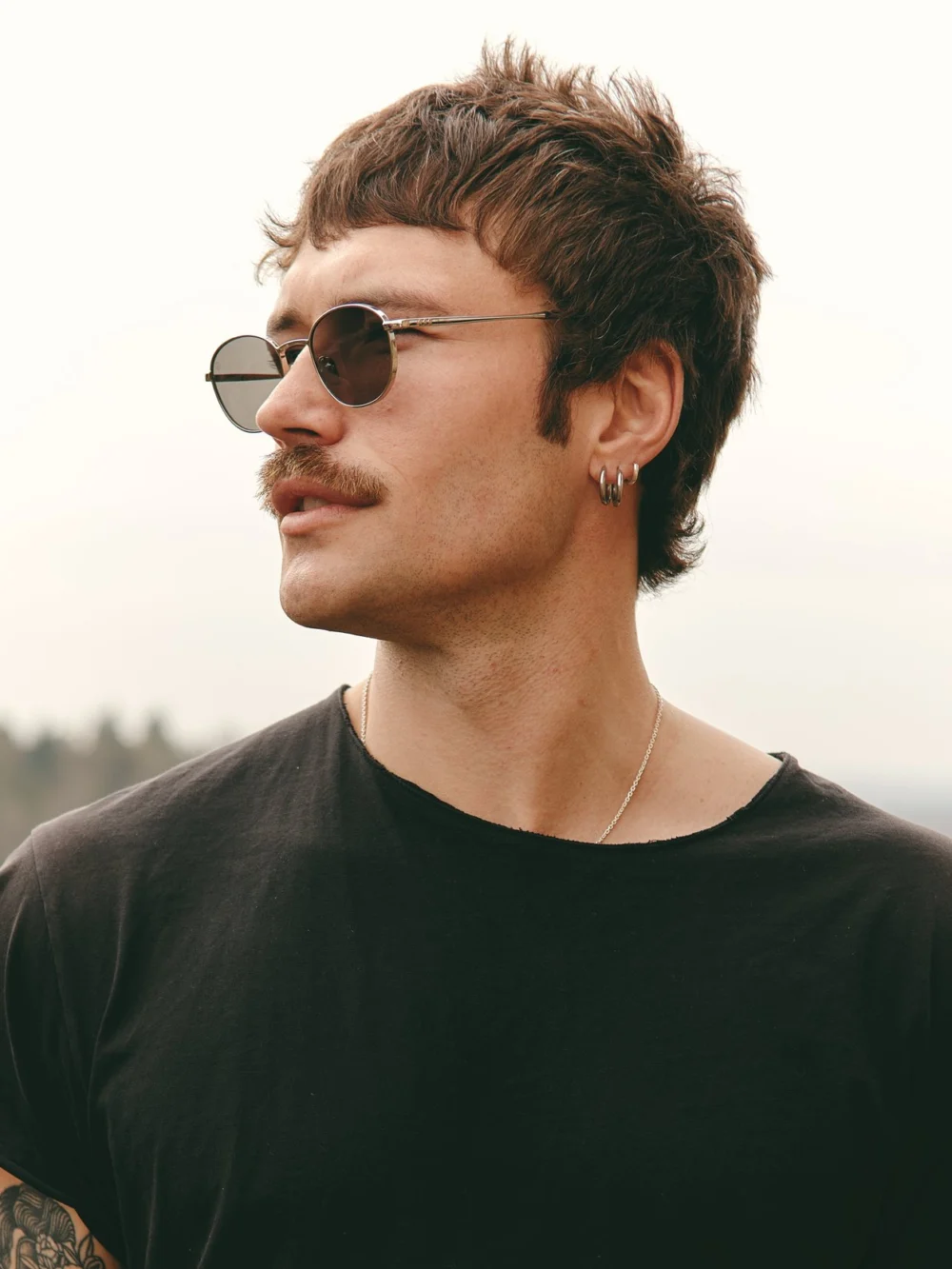 Taylor Morris Monarch Sunglasses in Silver / Black, view 5