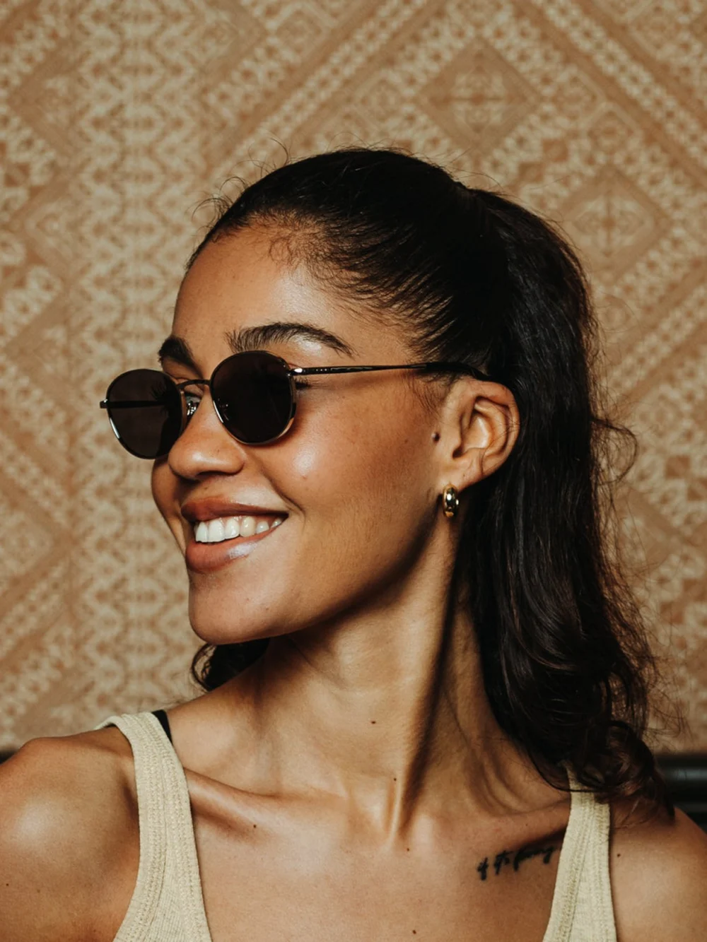 Taylor Morris Monarch Sunglasses in Silver / Black, view 6