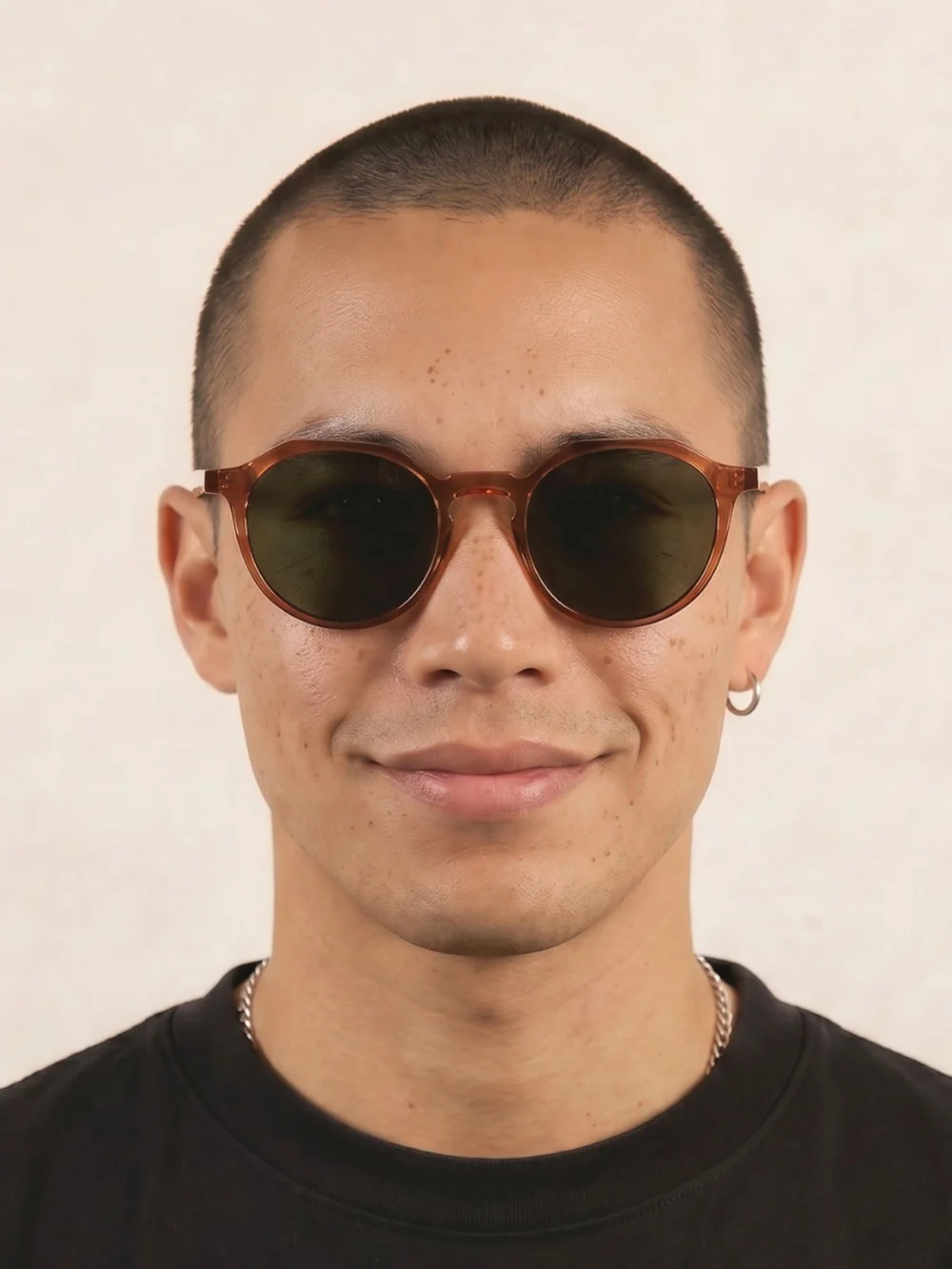 Taylor Morris Oxford Sunglasses in Amber / Green, view 2