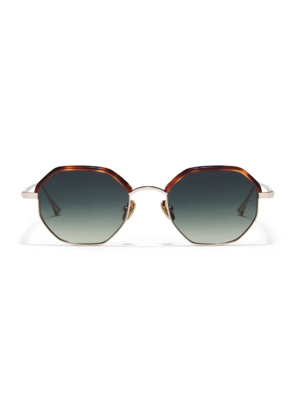 Taylor Morris Pimlico Sunglasses in Brown Tort / Green Gradient