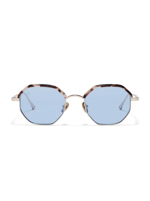 Taylor Morris Pimlico Sunglasses in Pink Havana / Blue Tint