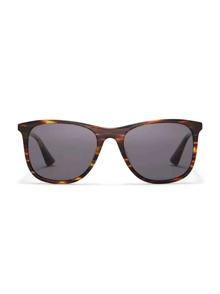 Taylor Morris Raleigh Sunglasses in Amber Stripe / Grey
